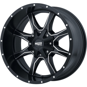 Moto Metal MO970 17X9 -12 BLANK/BLANK Satin Black Milled