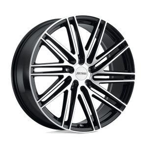 Petrol P1C 18X8 40 5X108/5X4.25 GLOSS BLACK W/ MACHINED FACE